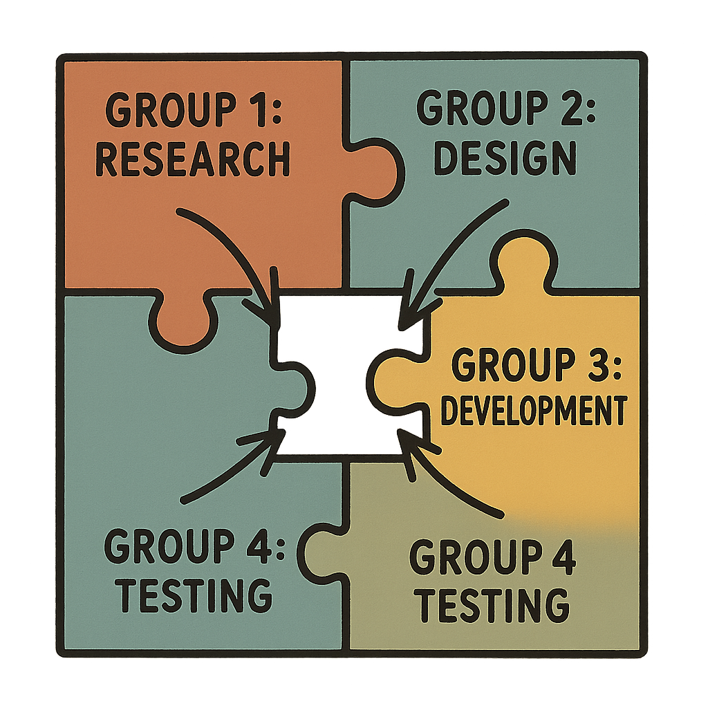 Jigsawing diagram