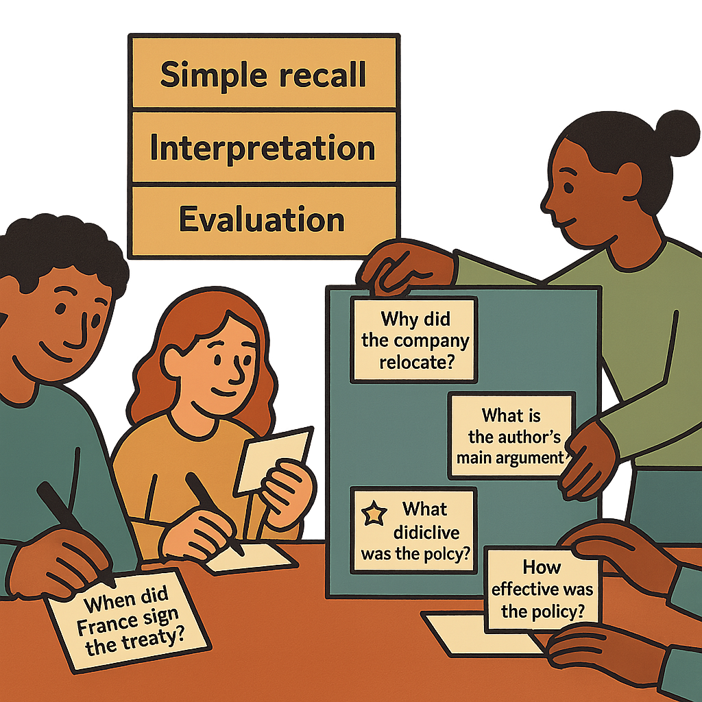 Learners Set Questions diagram