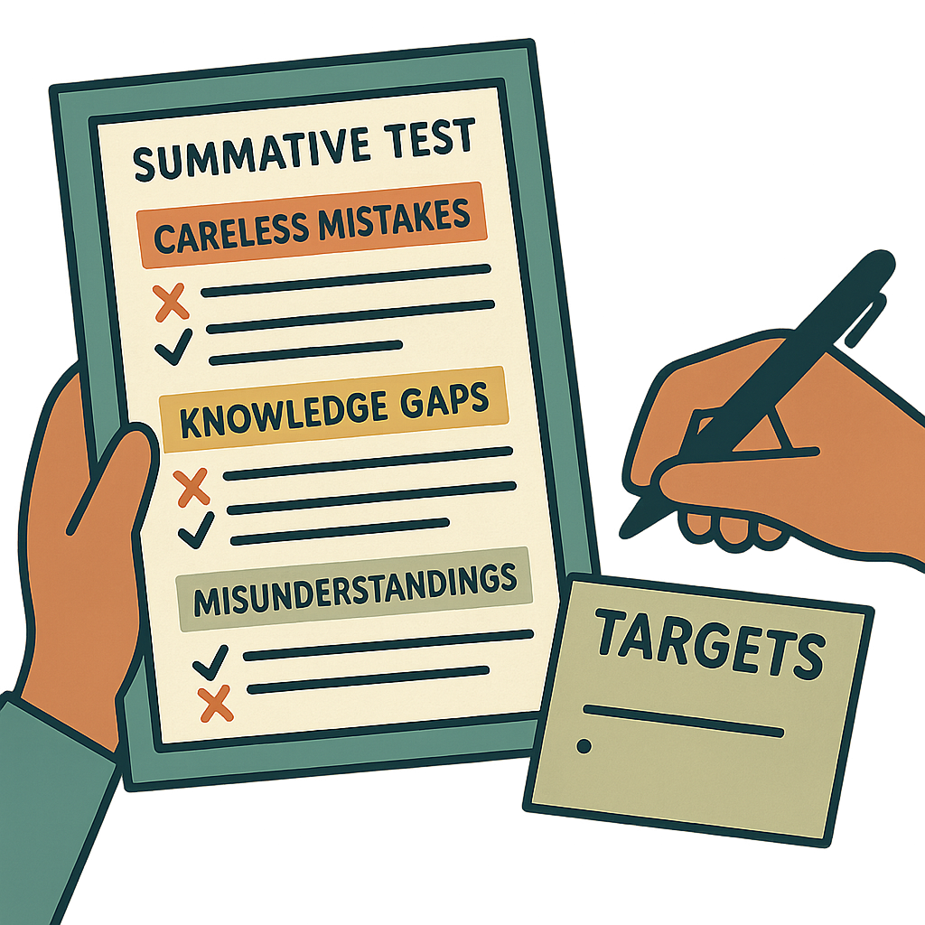 Review of Summative Tests diagram